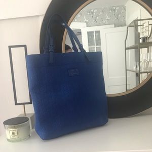 Royal Blue Michael Kors Neoprene Tote